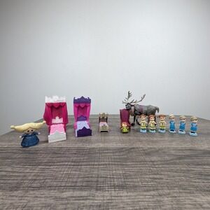 Disney Frozen Collectible Miniature Figures Figurines Toys Elsa‎ Anna Sven